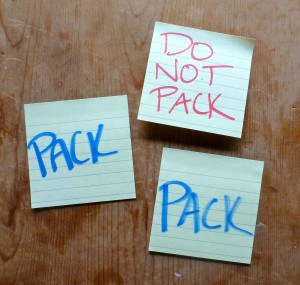 Organize your move with sticky notes