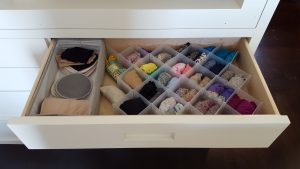 Underwear and Panty Storage Baskets Drawers and Bins Bella Organizing Professional Home Organizers in Oakland and San Francisco Bay Area